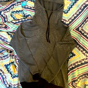 Grey pullover hoodie